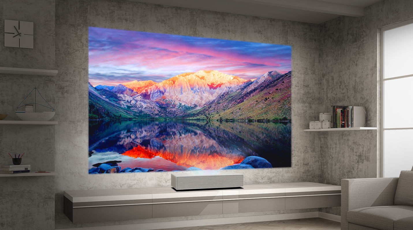 LG's CineBeam ultra short throw 4K projector is a budget buster