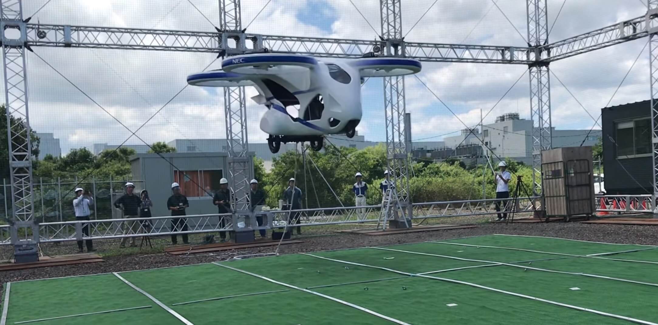 Japanese passenger drone lifts off in short demo
