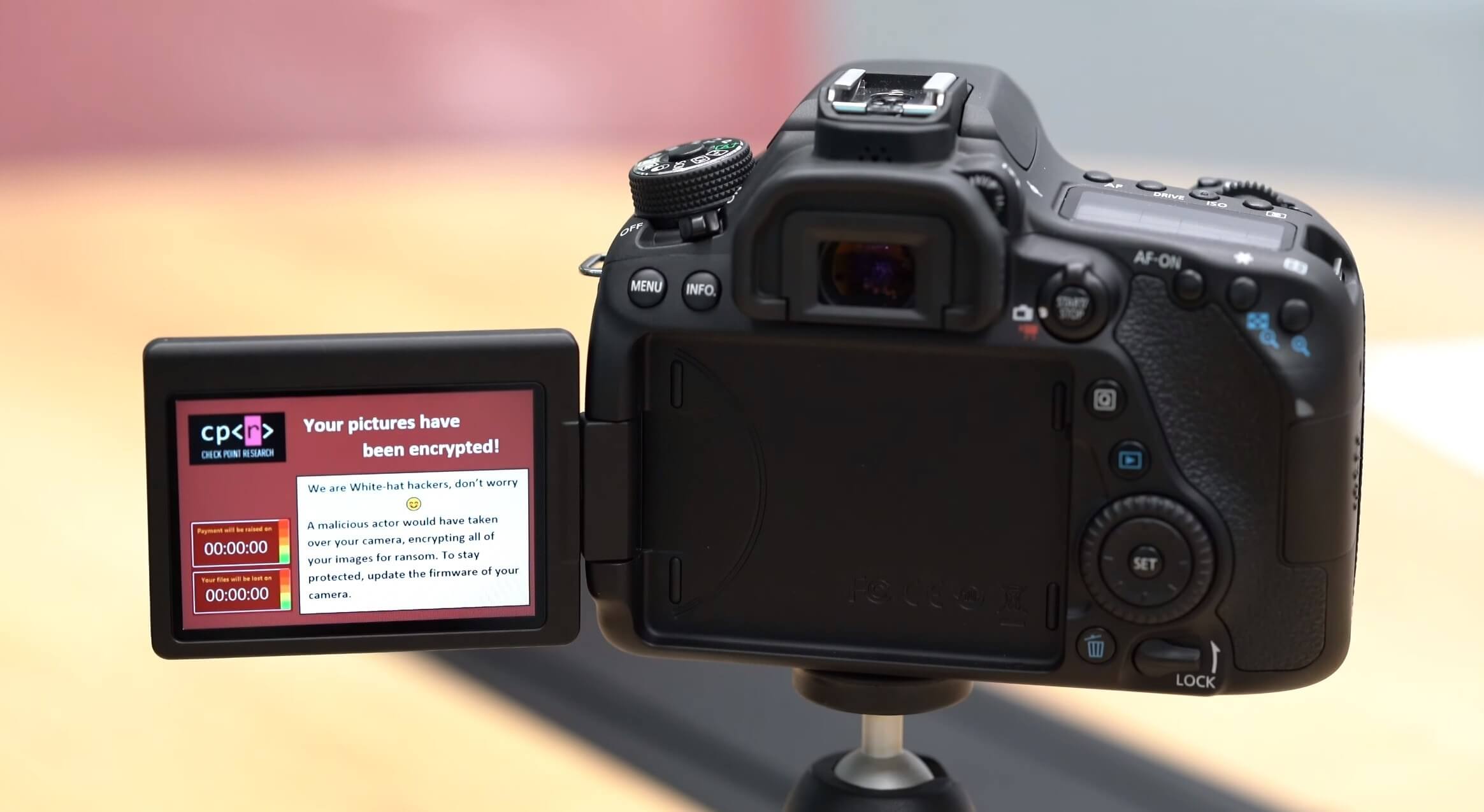 Some DSLR cameras can be infected with ransomware