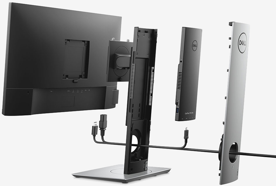 Dell's OptiPlex 7070 Ultra is a modular all-in-one desktop PC inside a monitor stand