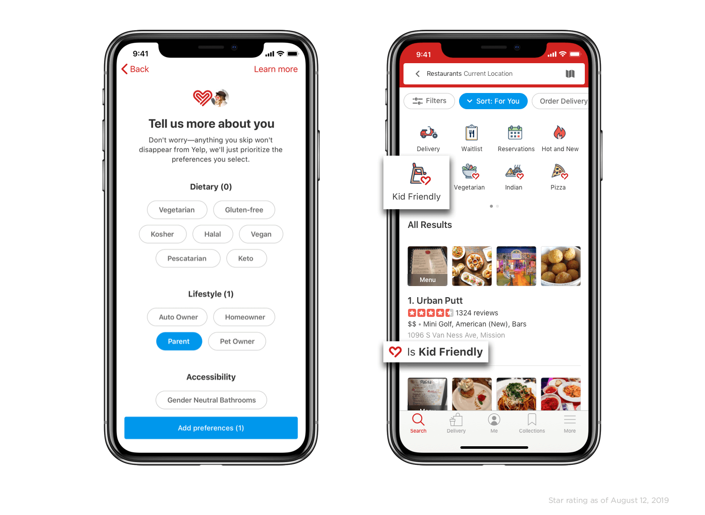 Yelp updates its iOS app to include personalized search results