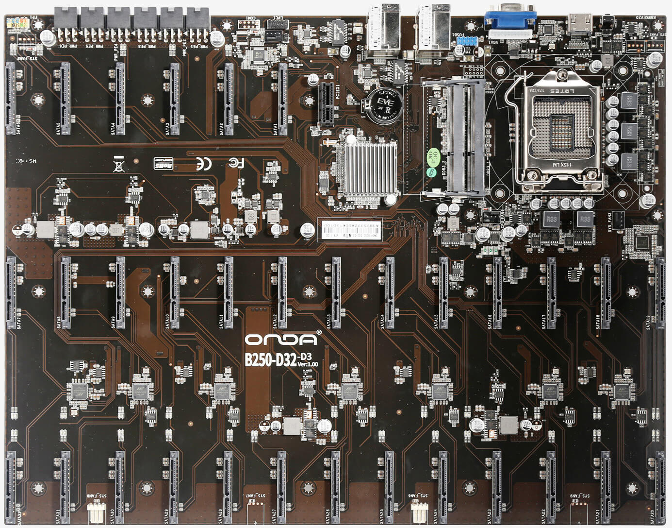 Storage Wars: this motherboard packs a staggering 32 SATA ports