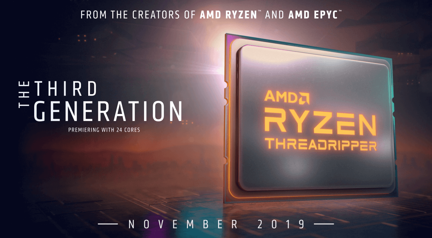 AMD announces third-gen Threadripper chips, delays Ryzen 9 3950X launch to November