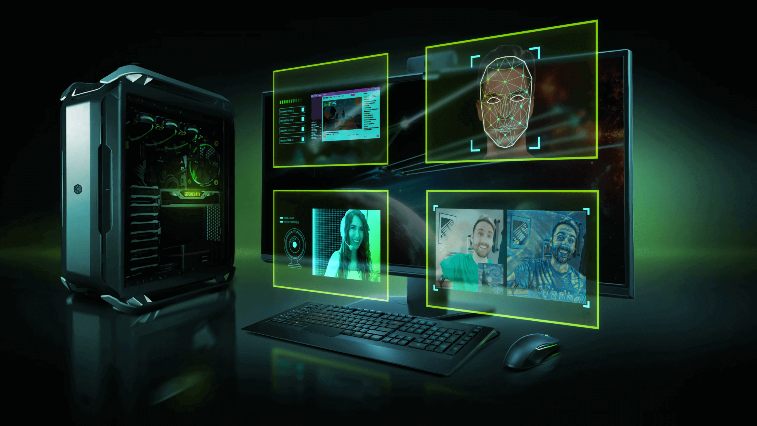 Nvidia announces an AI-driven green screen for streamers