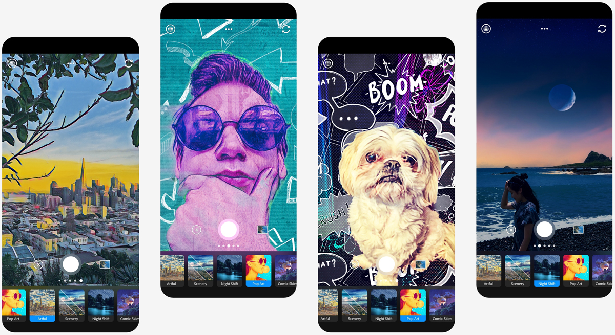 Photoshop Camera is Adobe's answer to Snapchat filters