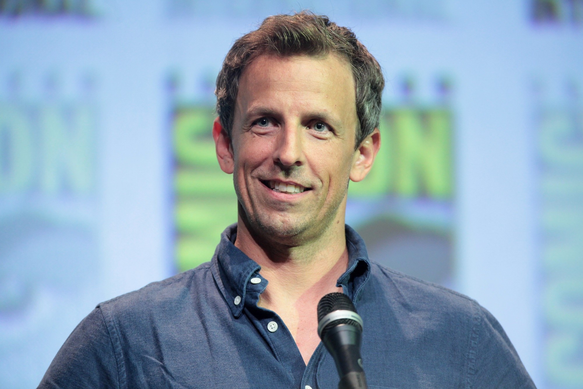 Seth Meyers' Netflix show has a button for skipping Trump jokes