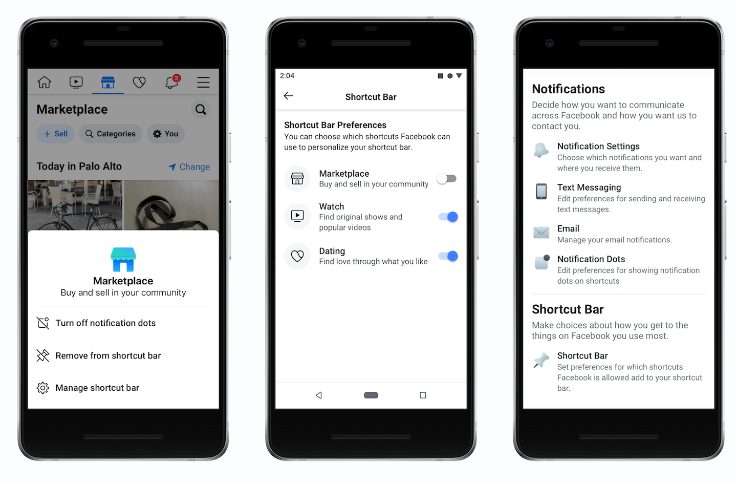 Facebook will now let users reduce the clutter from the app's navigation bar