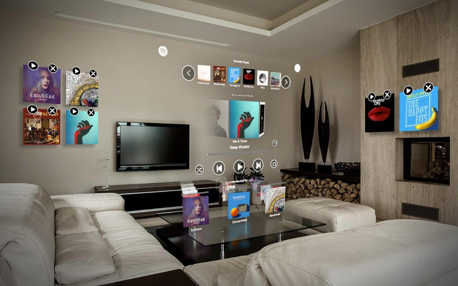 Magic Leap's Spotify app lets you create virtual playlists for different rooms