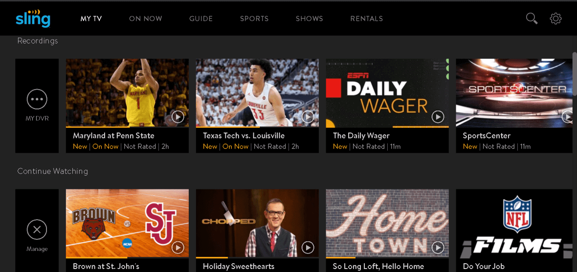 Sling TV's Cloud DVR can finally record ESPN channels