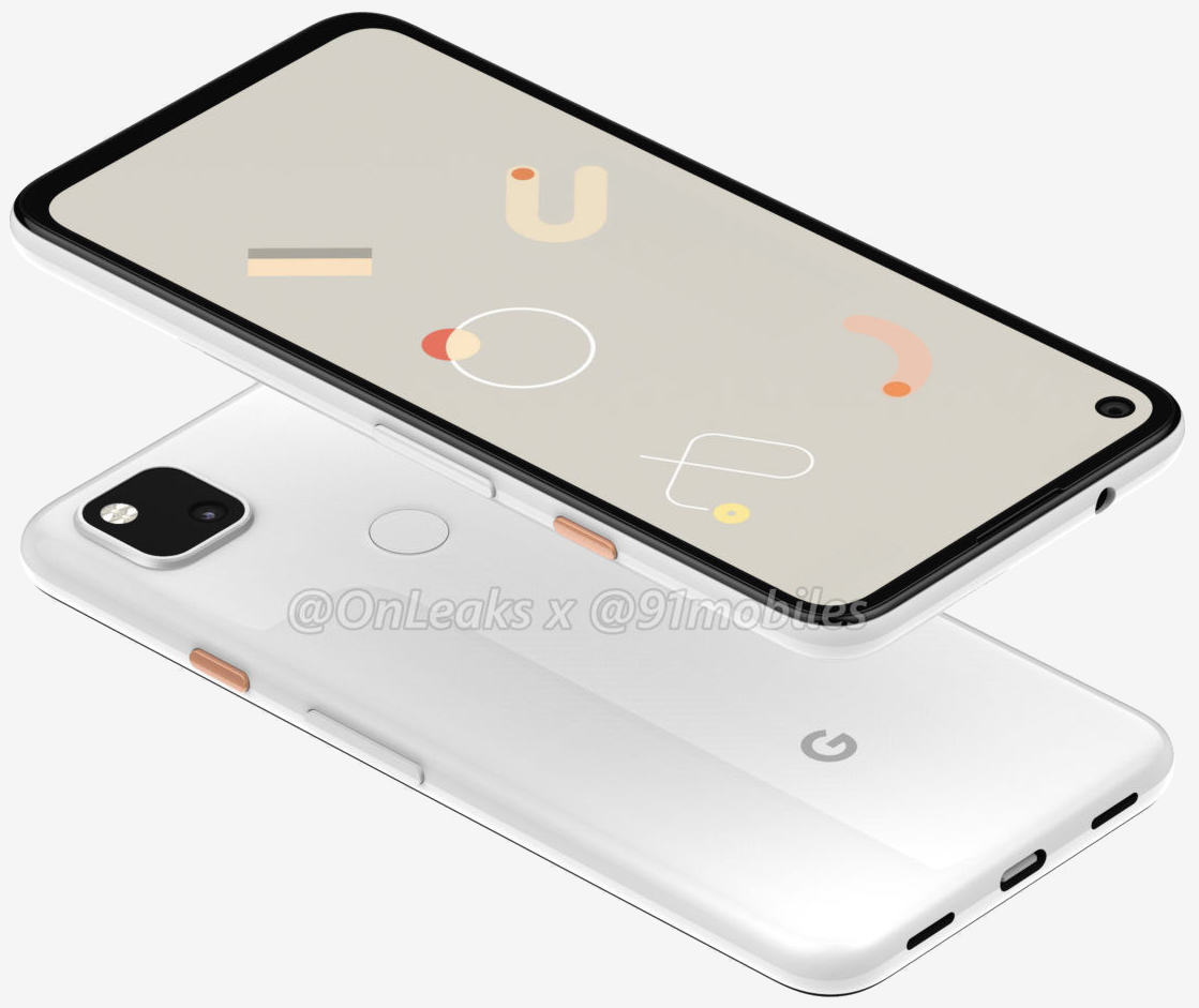 Google Pixel 4a renders reveal hole punch display headphone jack