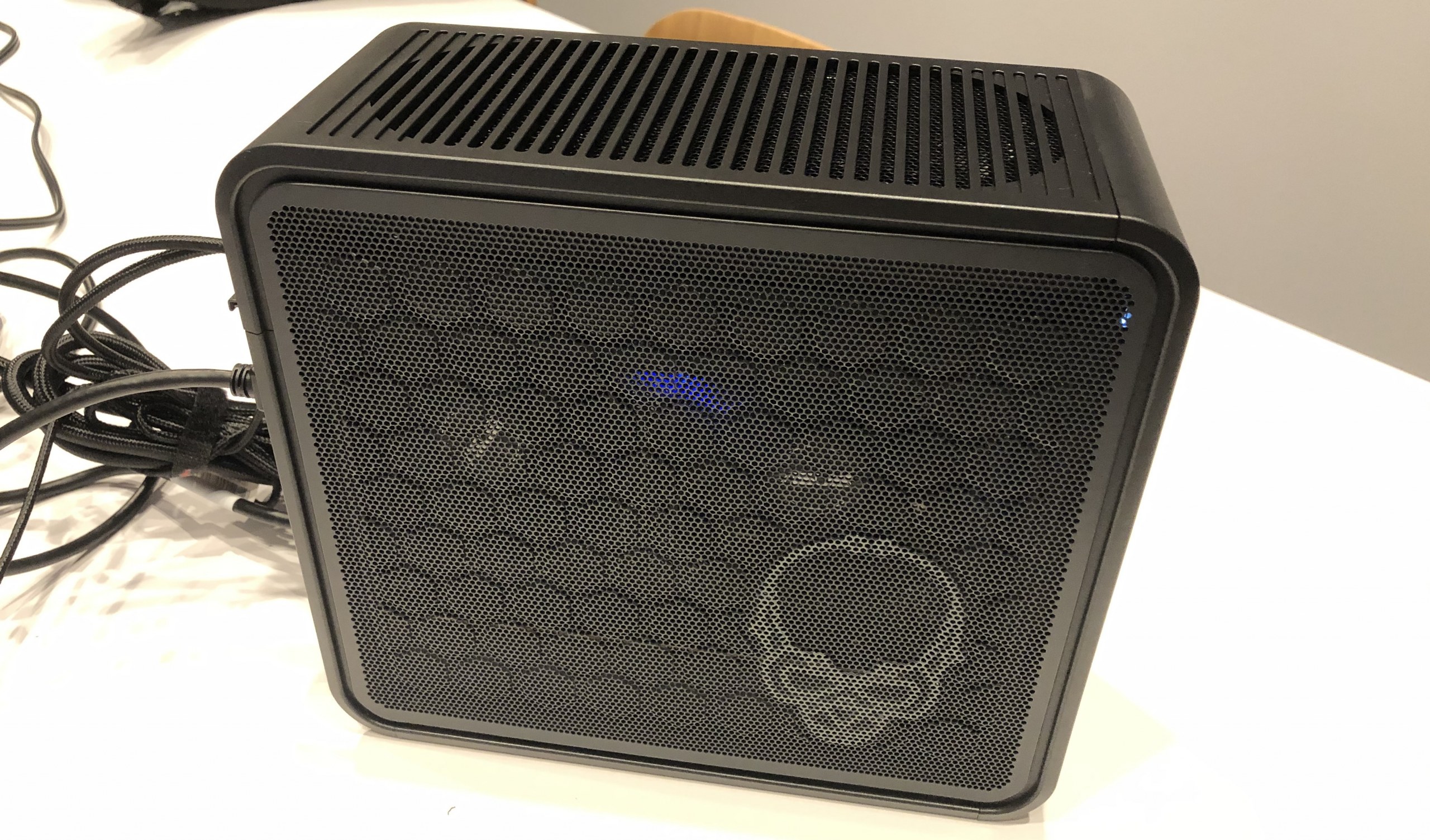 Intel gave a sneak peak of its next NUC, an SFF modular gaming PC