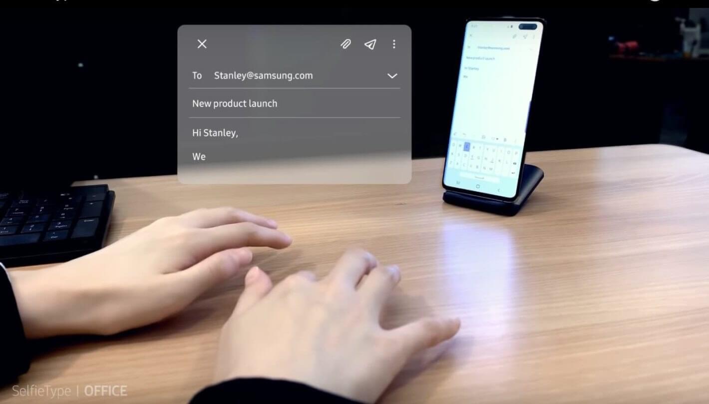 Samsung's 'SelfieType' aims to let you type on an invisible keyboard