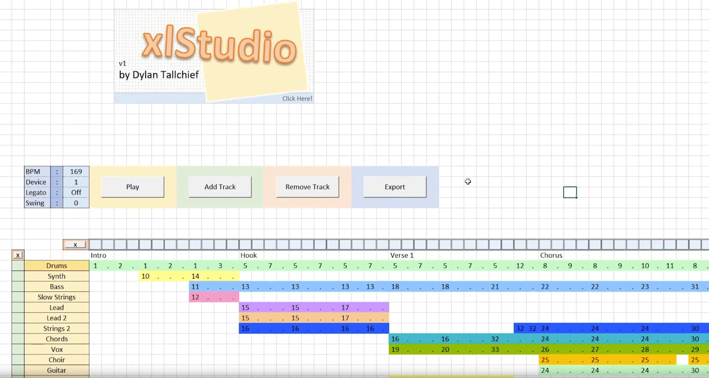Excel drum machine cheap