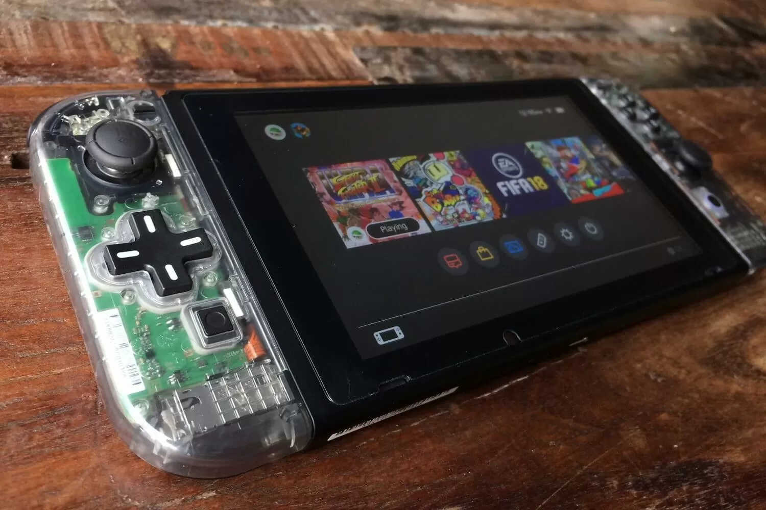 Gamer builds Frankenstein Nintendo Switch out of replacement parts