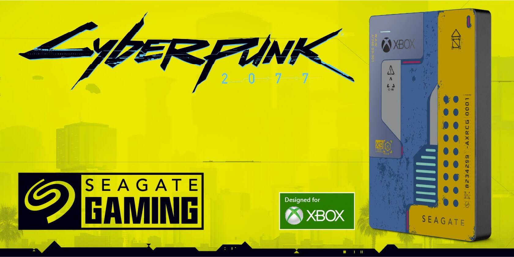 Seagate reveals limited edition Cyberpunk 2077-themed Xbox Game Drive