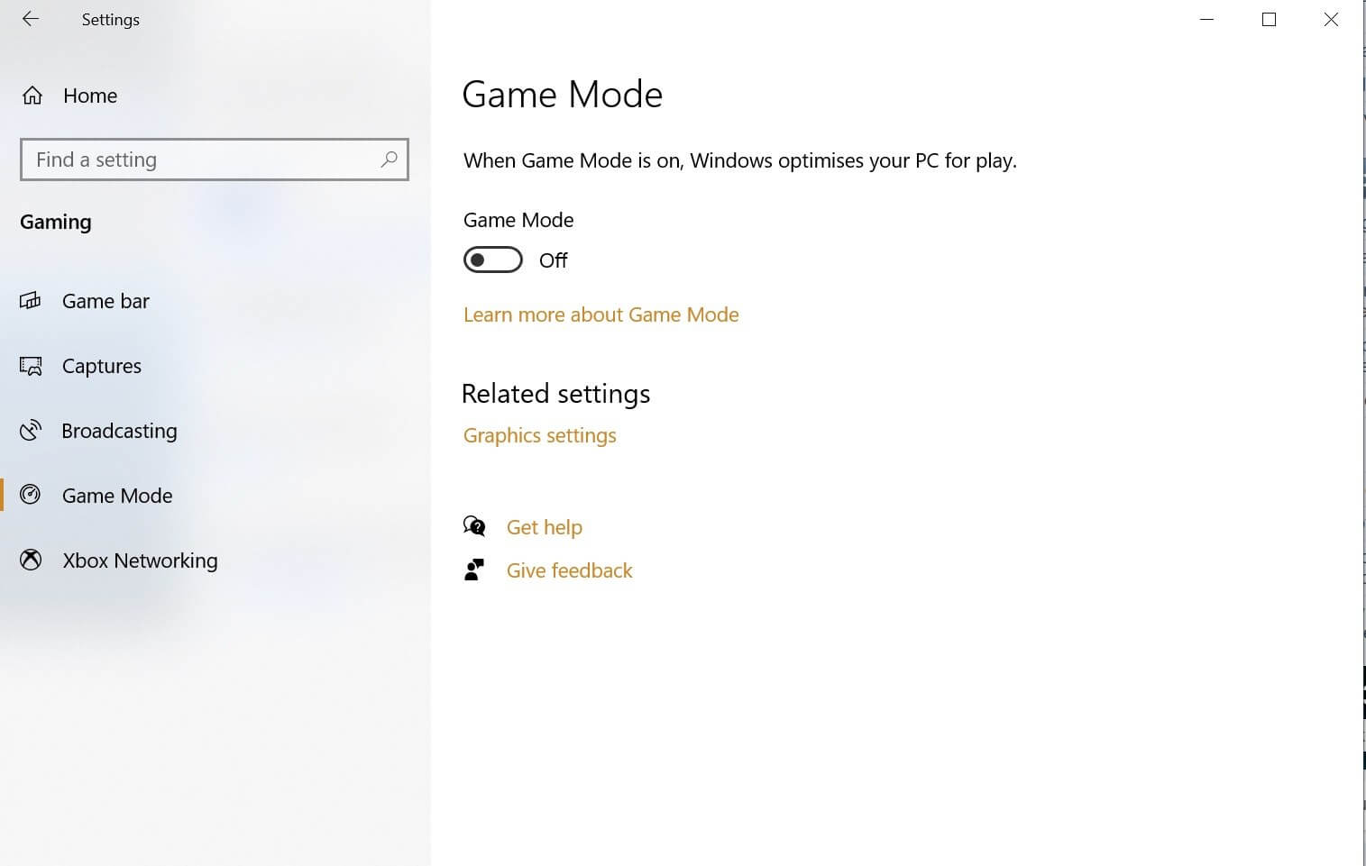 how to activate game mode windows 10