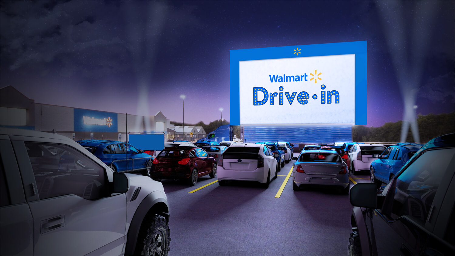 Walmart is transforming parking lots into makeshift drive-in theaters this summer