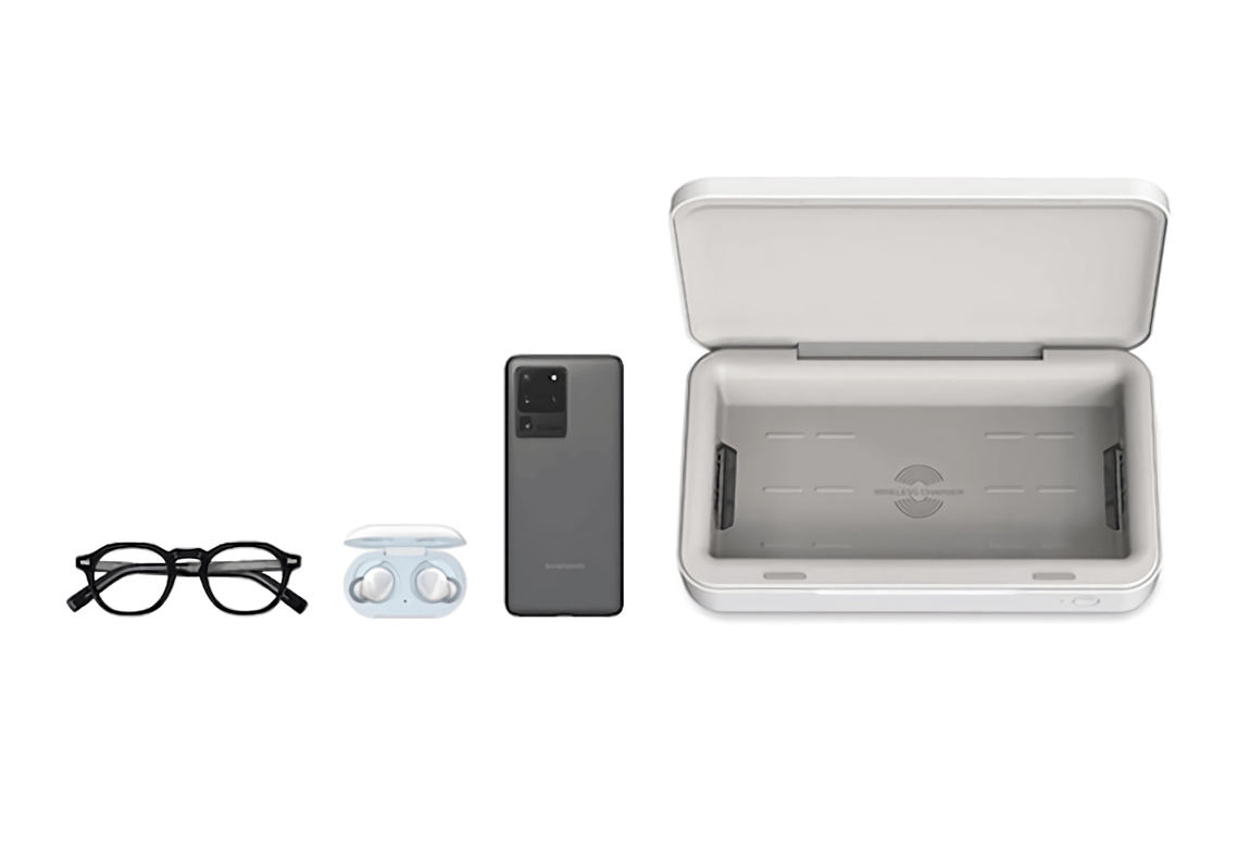 Samsung's UV sterilizer both disinfects and wirelessly charges your phone