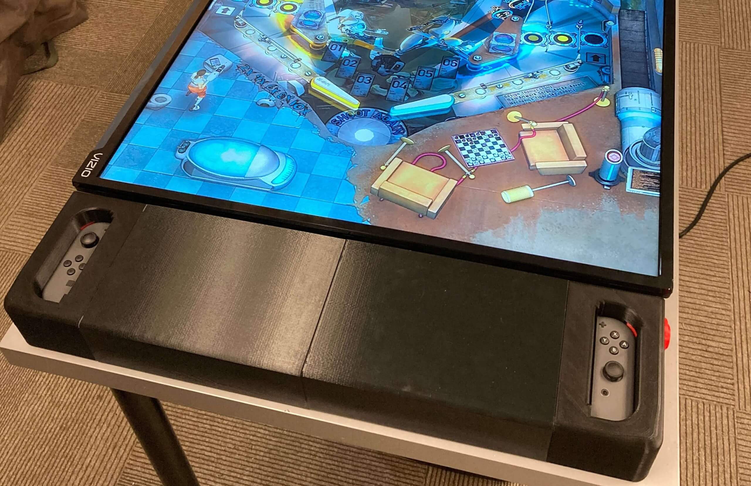 This 3D-printed gadget turns your Switch into a stand-up pinball machine