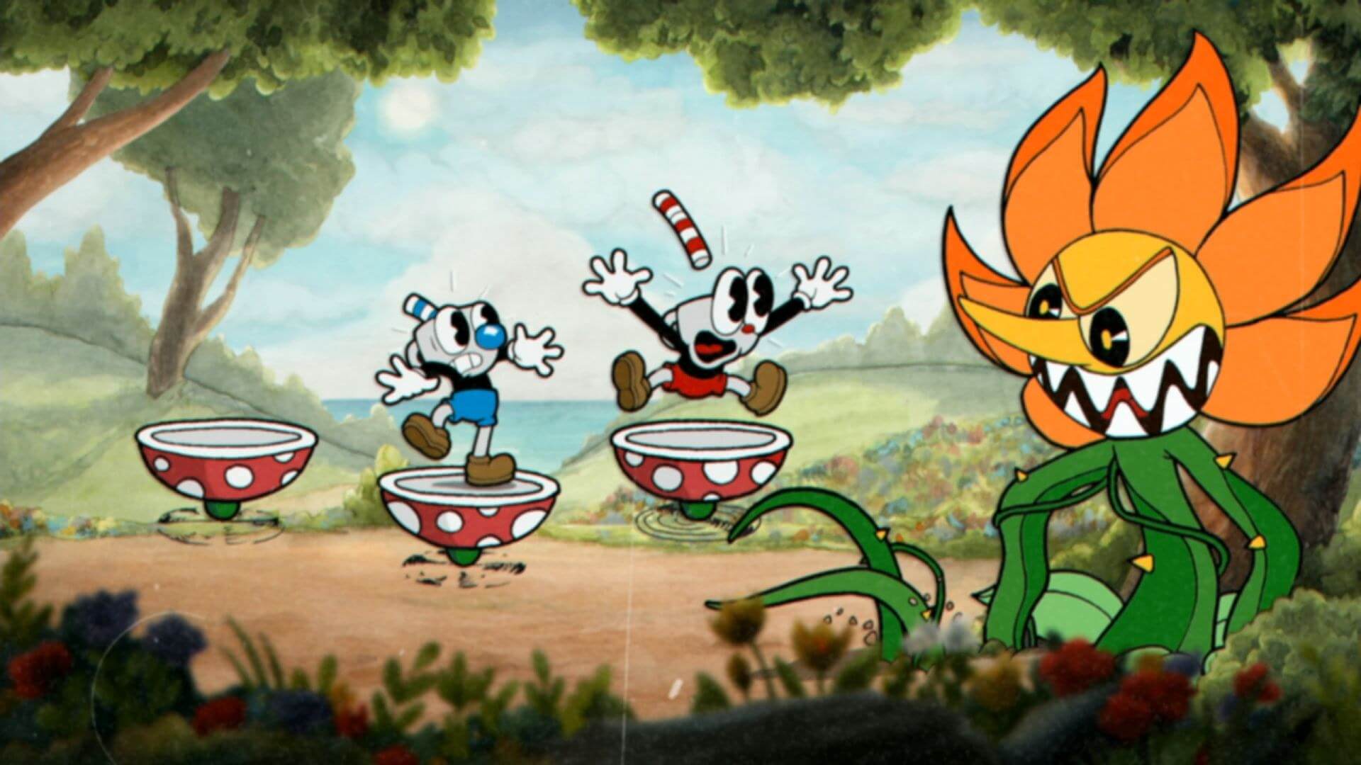 Where did that come from? Cuphead just landed on the PS4 today!