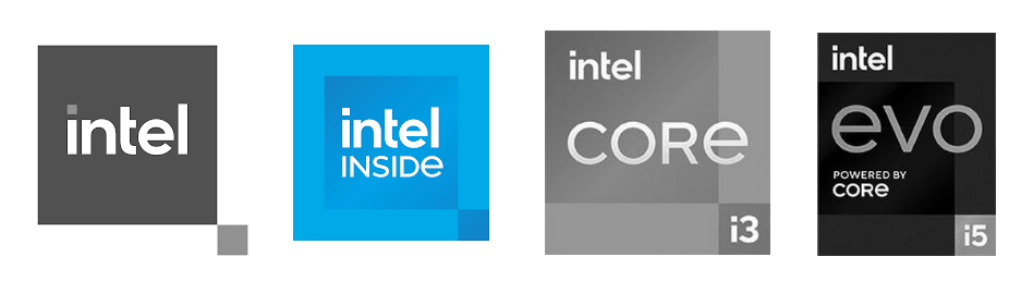 intel logo black