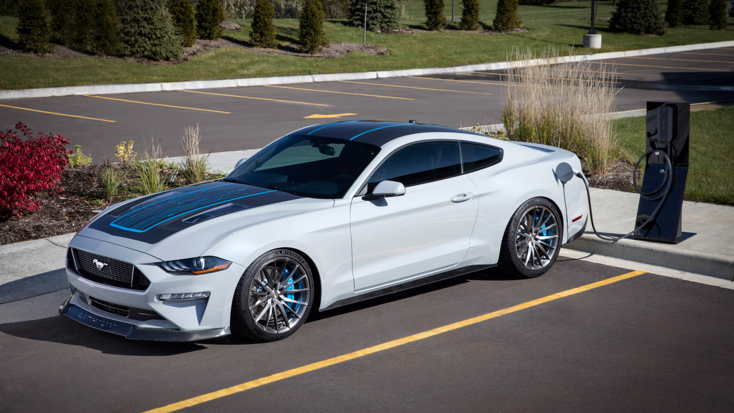 Ford makes one-off electric Mustang with 900 hp and a manual transmission