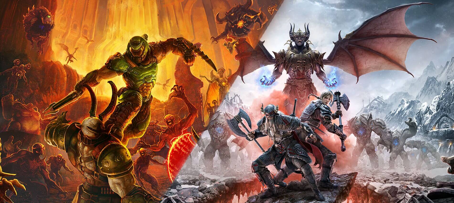 Doom Eternal and The Elder Scrolls Online are coming to next-gen consoles, with free upgrades