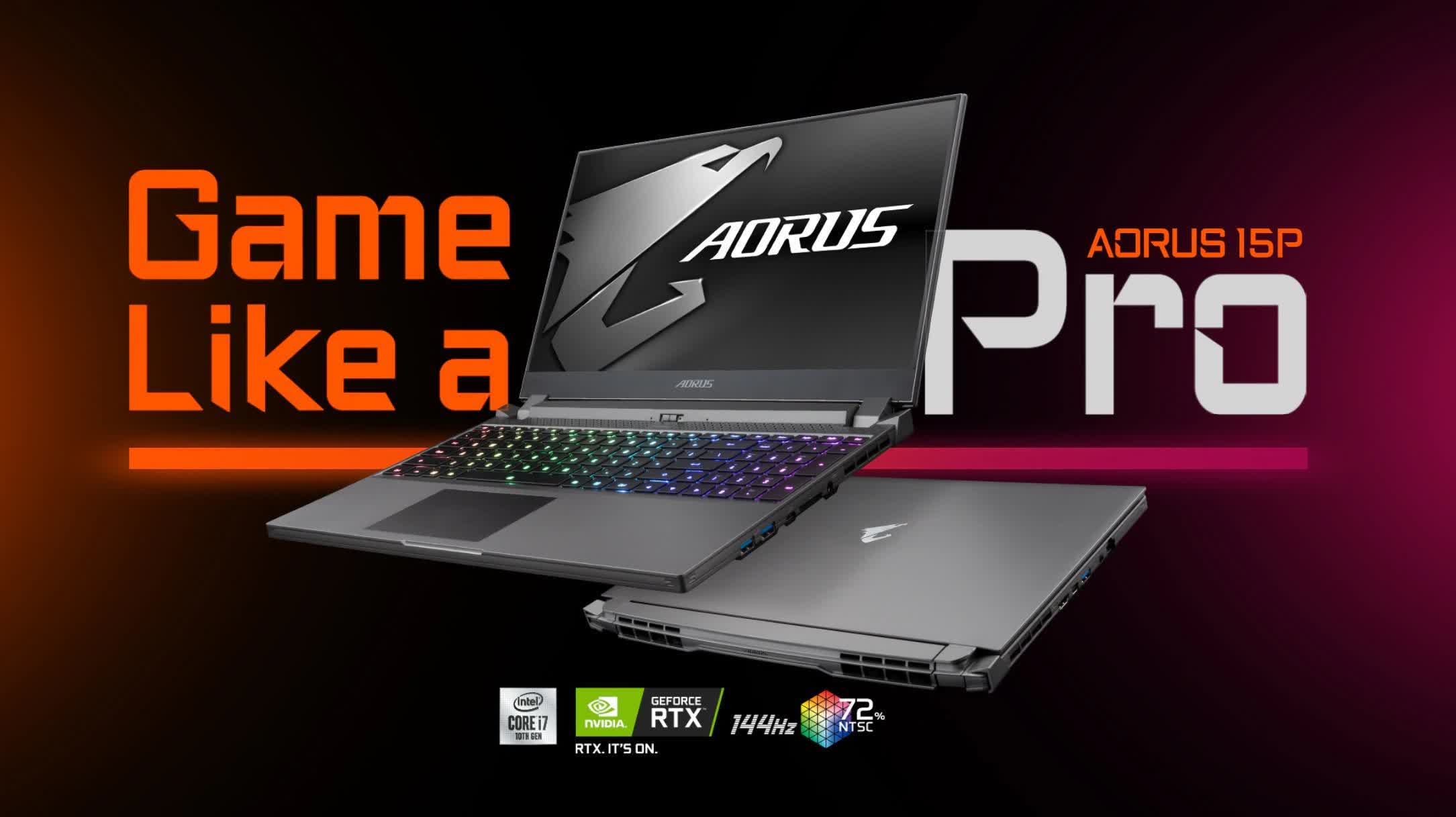 Gigabyte shows off Aorus 15P laptop designed for pro gamers