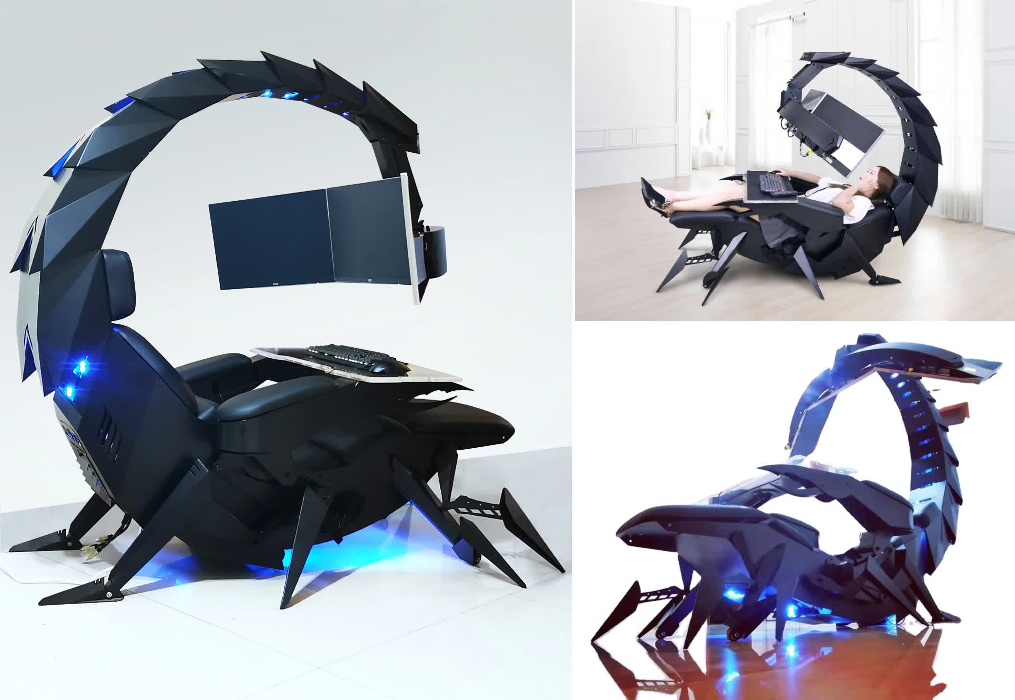 Sting Your Competition With This Giant Scorpion Gaming Cockpit From Cluvens Techspot