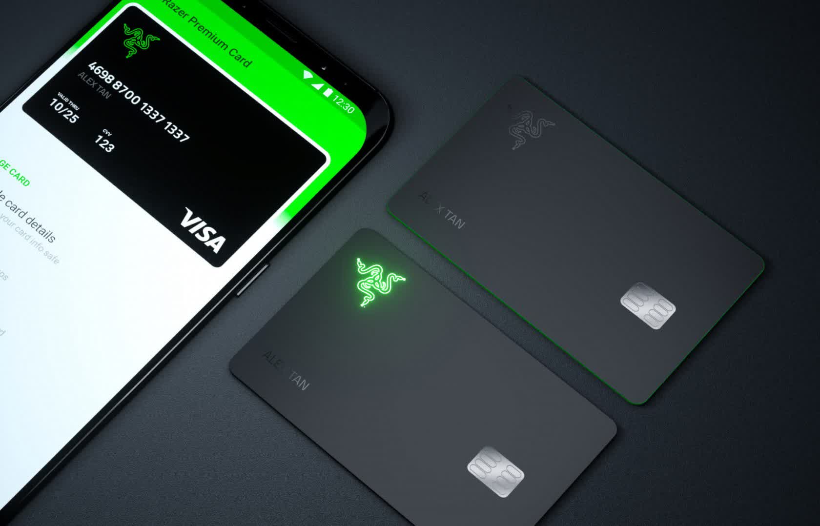 Razer is launching a pre-paid Visa card... with a built-in LED, of course