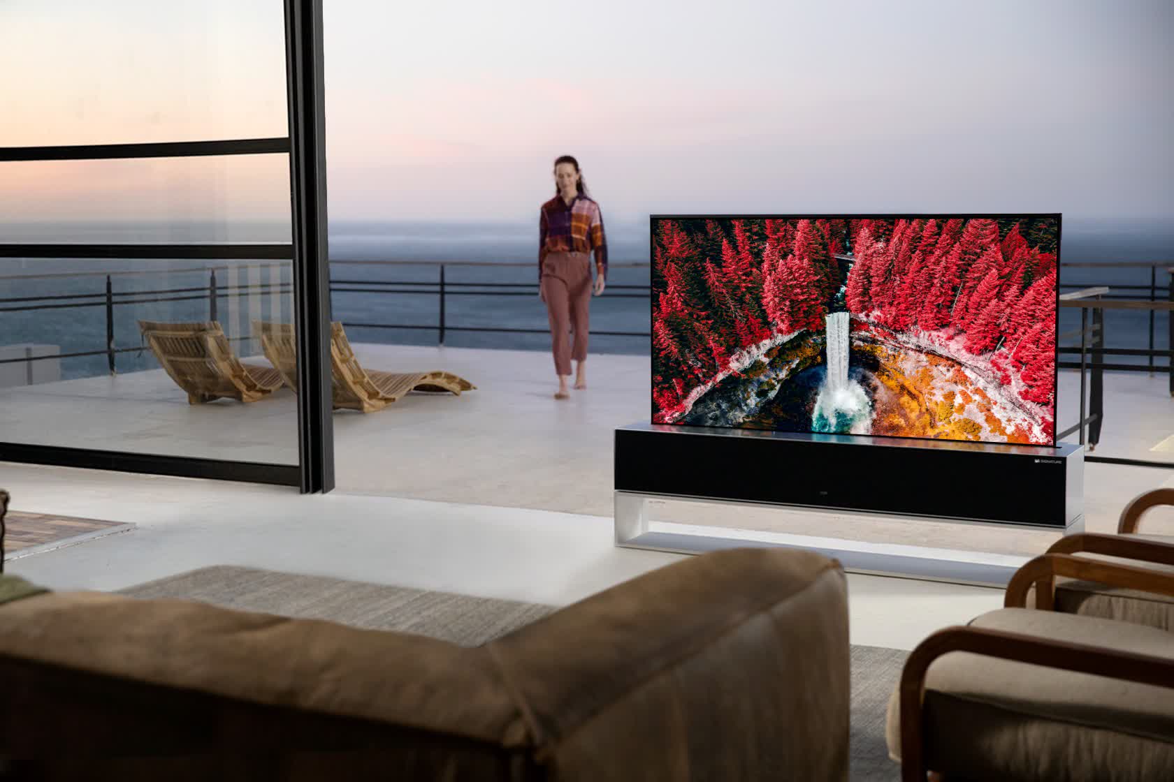 LG's rollable OLED TV is finally on sale, and it's stunningly expensive