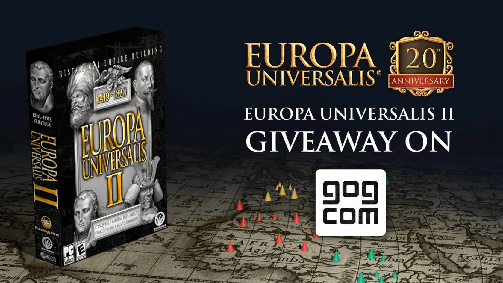 GOG gives away free copies of Europa Universalis 2 to celebrate the series' 20th anniversary