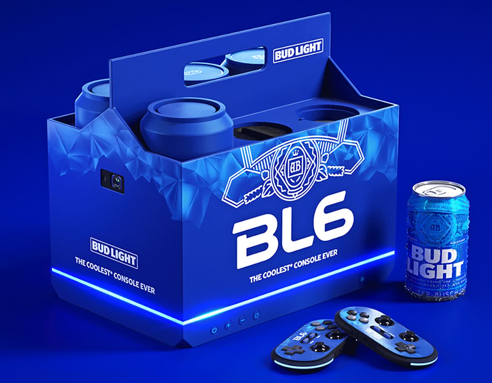 Bud Light's BL6 is a mini PC shaped like a six-pack that actually plays games