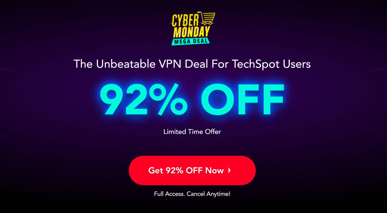 PureVPN goes full blown Cyber Week with 92% off discount
