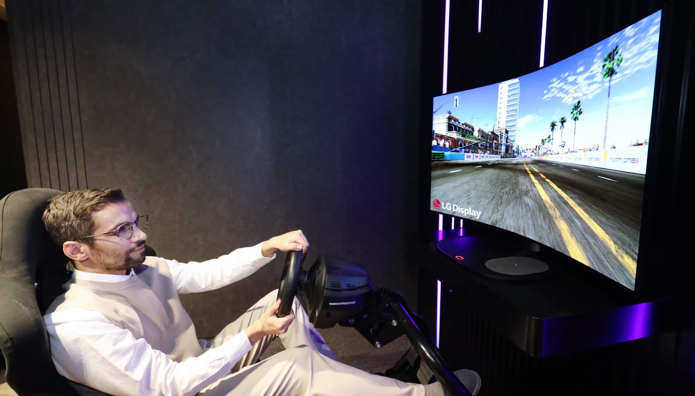 LG's bendable gaming TV switches from a flat to curved screen at the press of a button