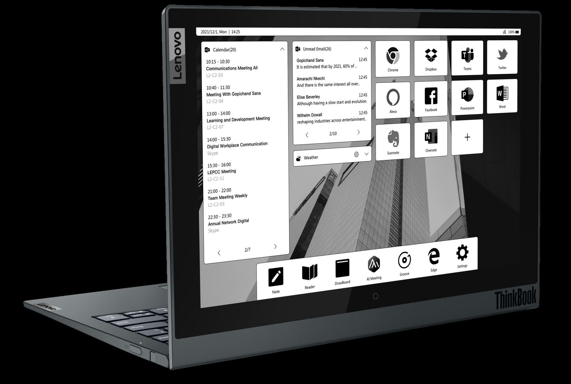 Lenovo vastly improved the E Ink display on its second-gen ThinkBook Plus