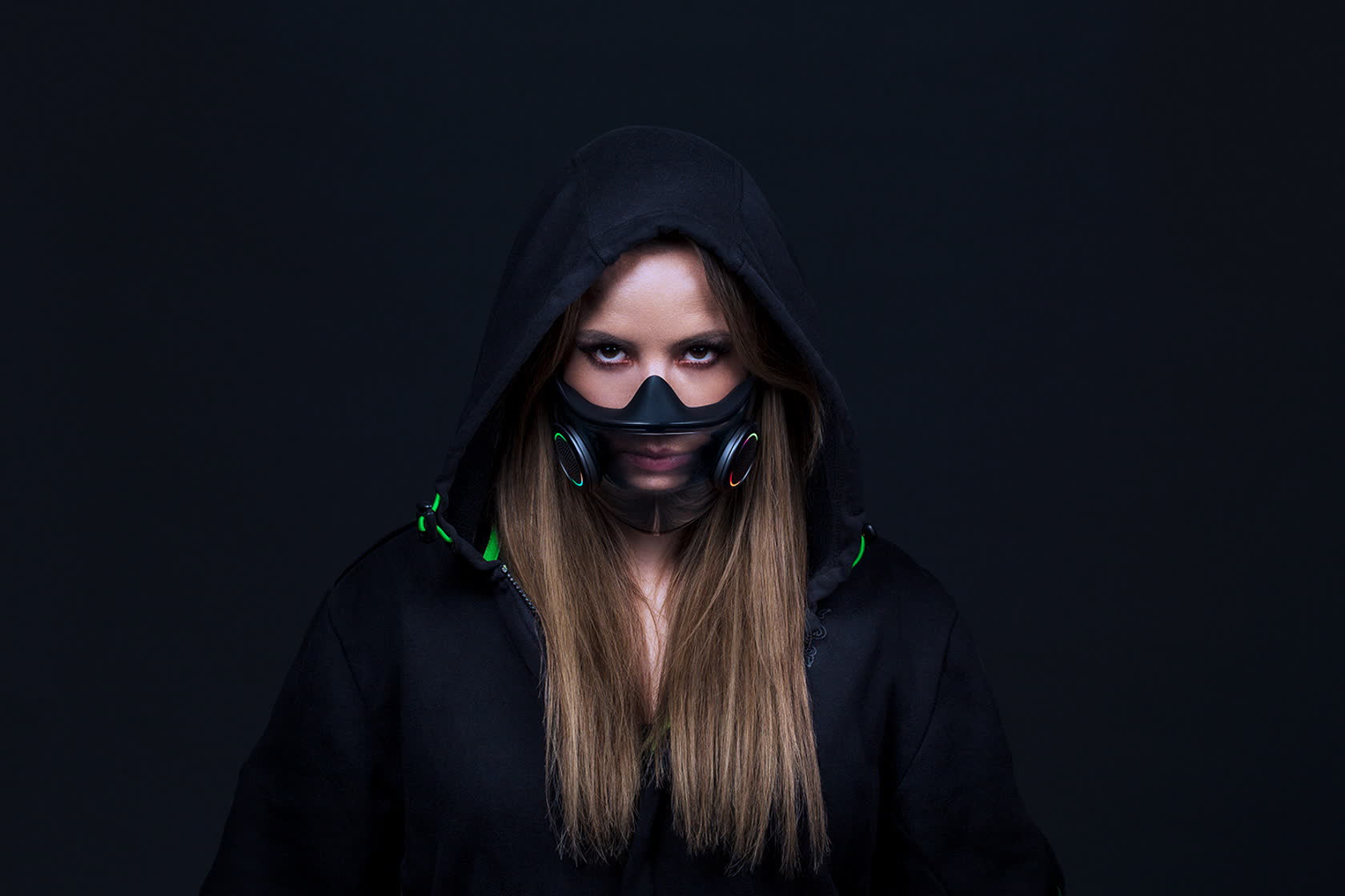 Razer is working on its own N95 respirator with RGB lighting and a clear plastic faceplate