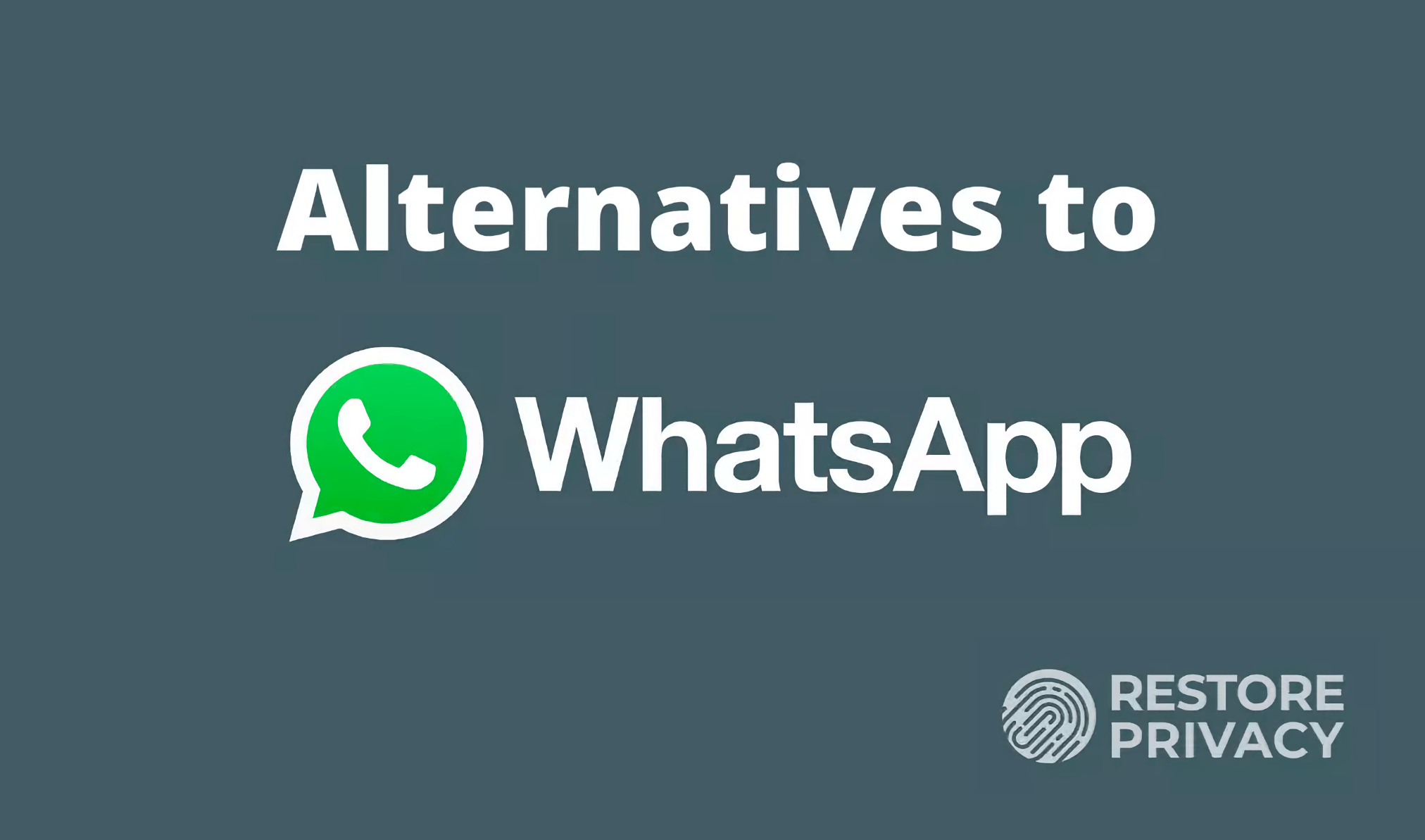 5 alternatives to using WhatsApp in 2021