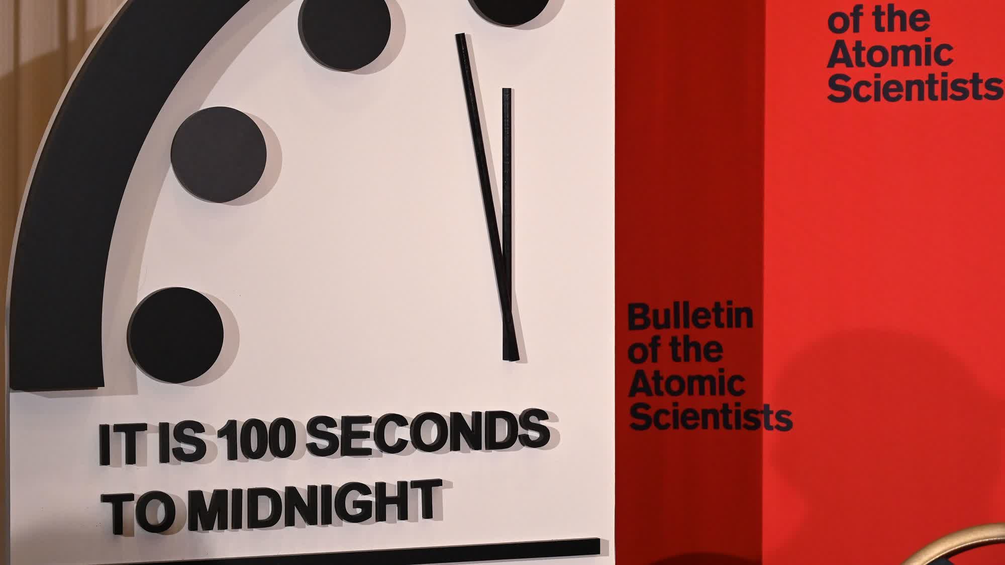 Doomsday clock remains 100 seconds from midnight, the closest we've been to an apocalypse