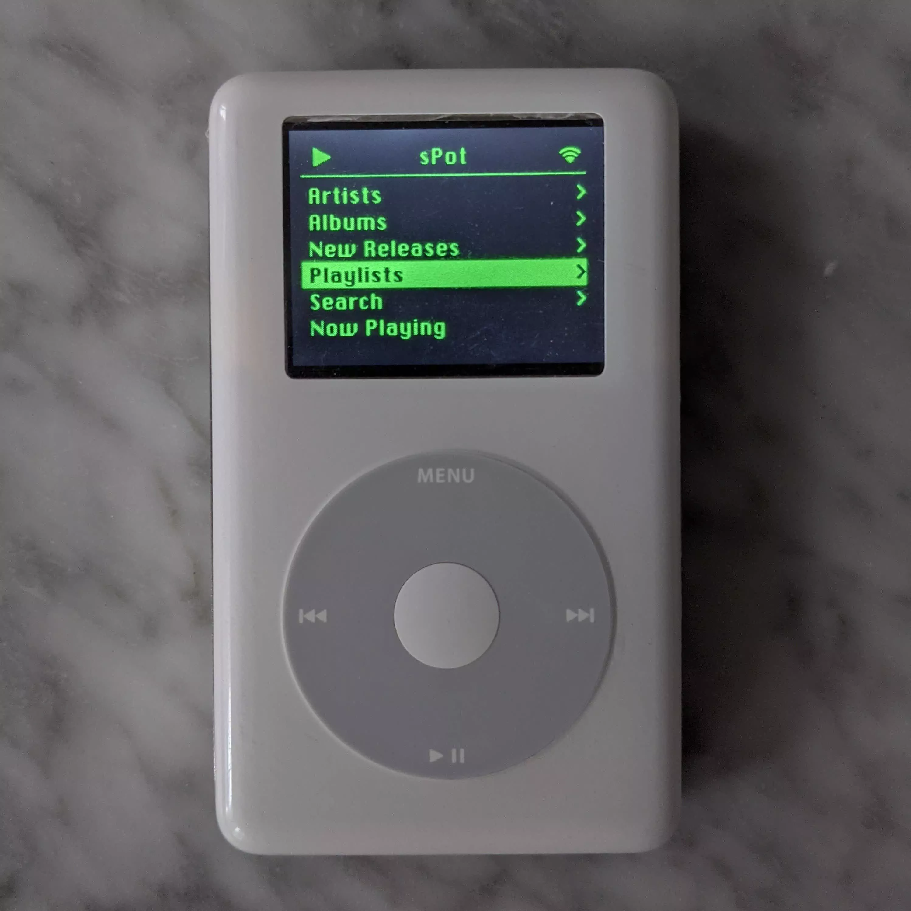 Someone modified an iPod Classic to run Spotify