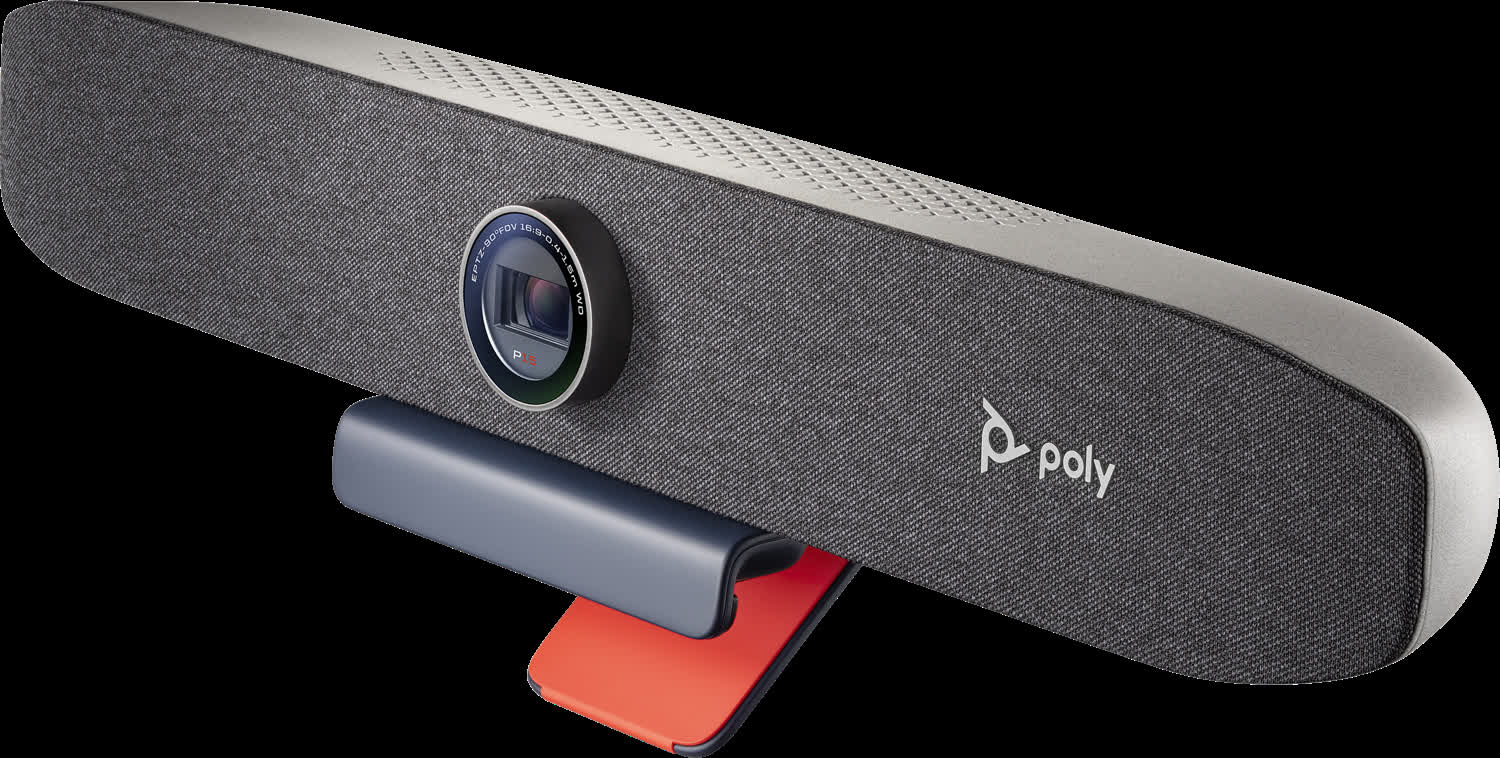 Poly shows off high res webcams video conferencing monitor and