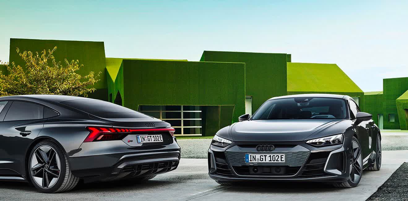 Audi takes on the Tesla Model S and Porsche Taycan with the $100,000 e-tron GT