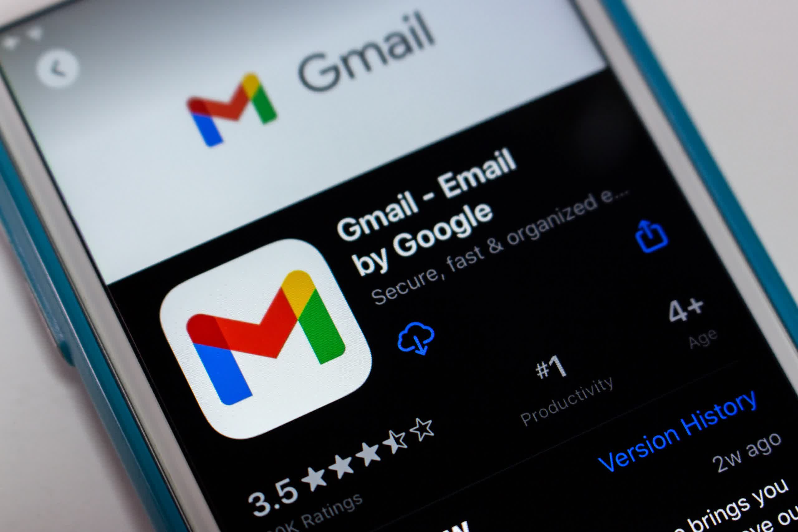 Google finally updated Gmail's App Store entry with privacy 'nutrition labels'