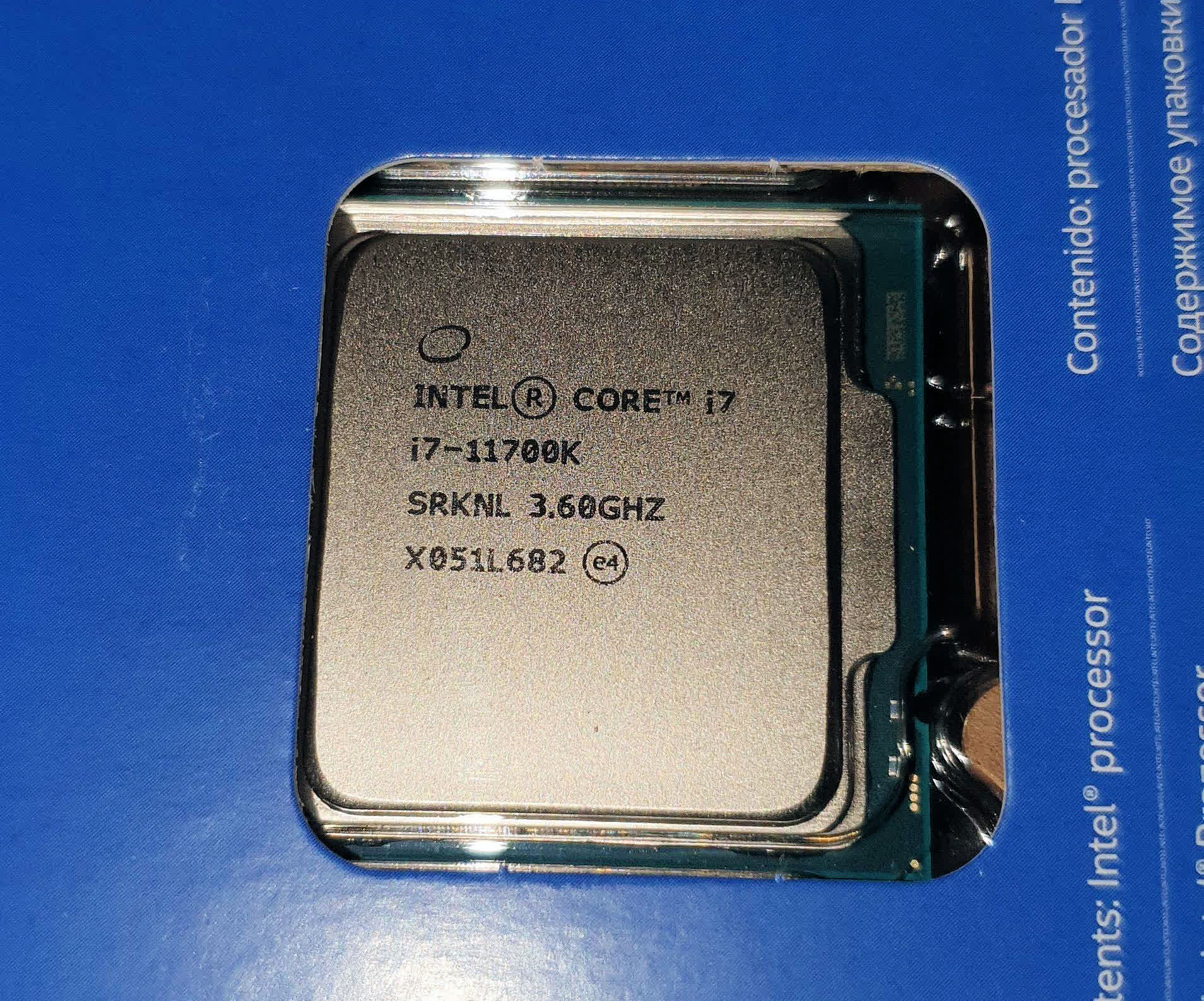 Intel's unreleased i7-11700K is being sold and shipped in Germany 