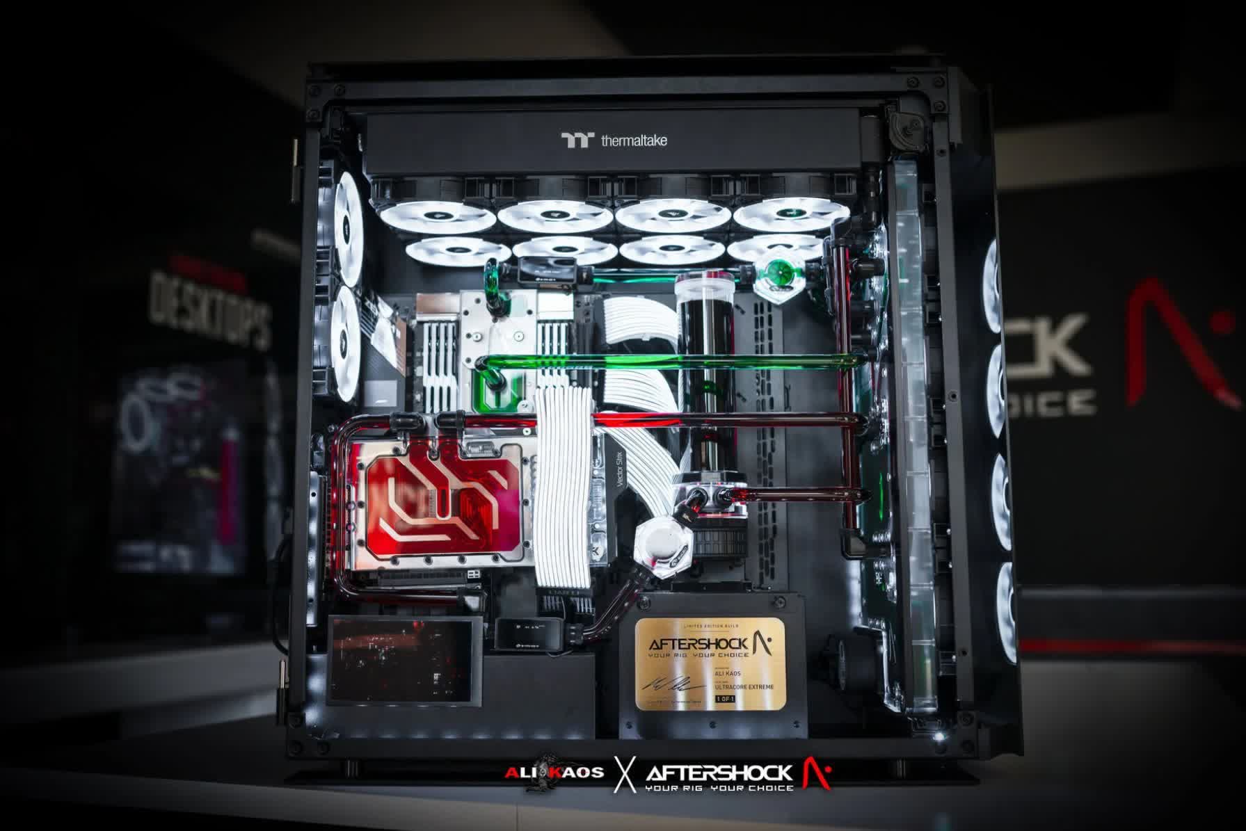 This $23,000 custom PC features two RTX 3090 cards, an AMD 3990X Threadripper, and 128GB RAM