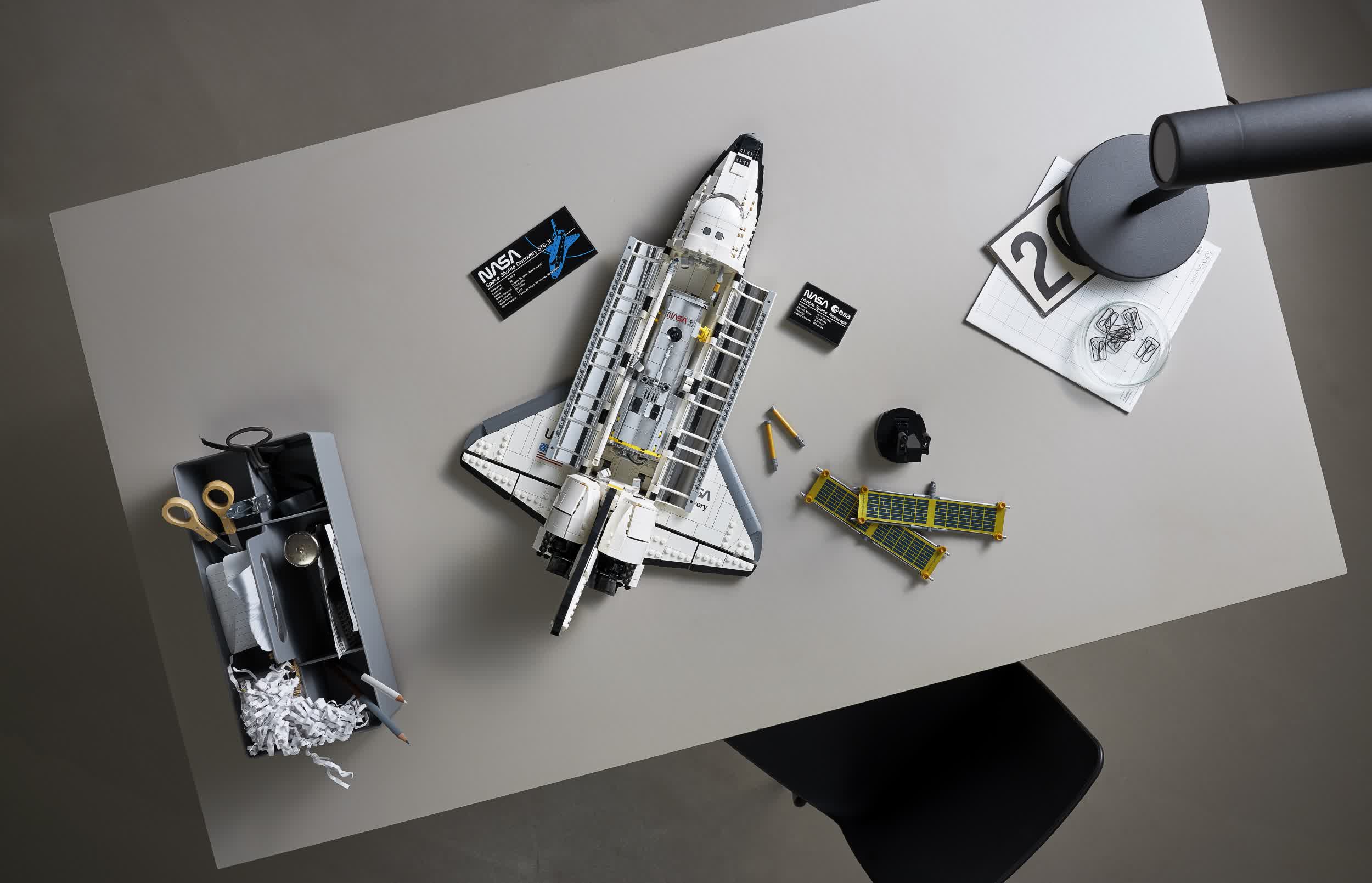 Lego Space Shuttle Discovery with Hubble Telescope set drops on April 1 for $199.99