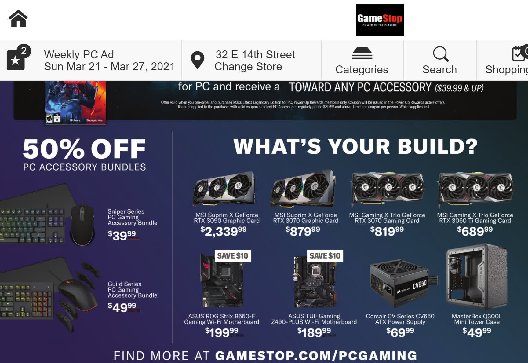 Gamestop Expands Into Pc Hardware Now Selling Rtx 3000 Cards Techspot - roblox gift card exclusive items gamestop