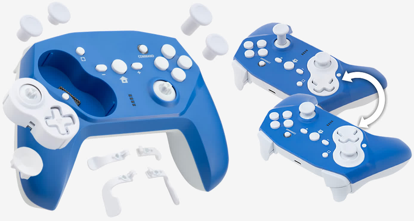 This transforming gamepad caters to your individual play style