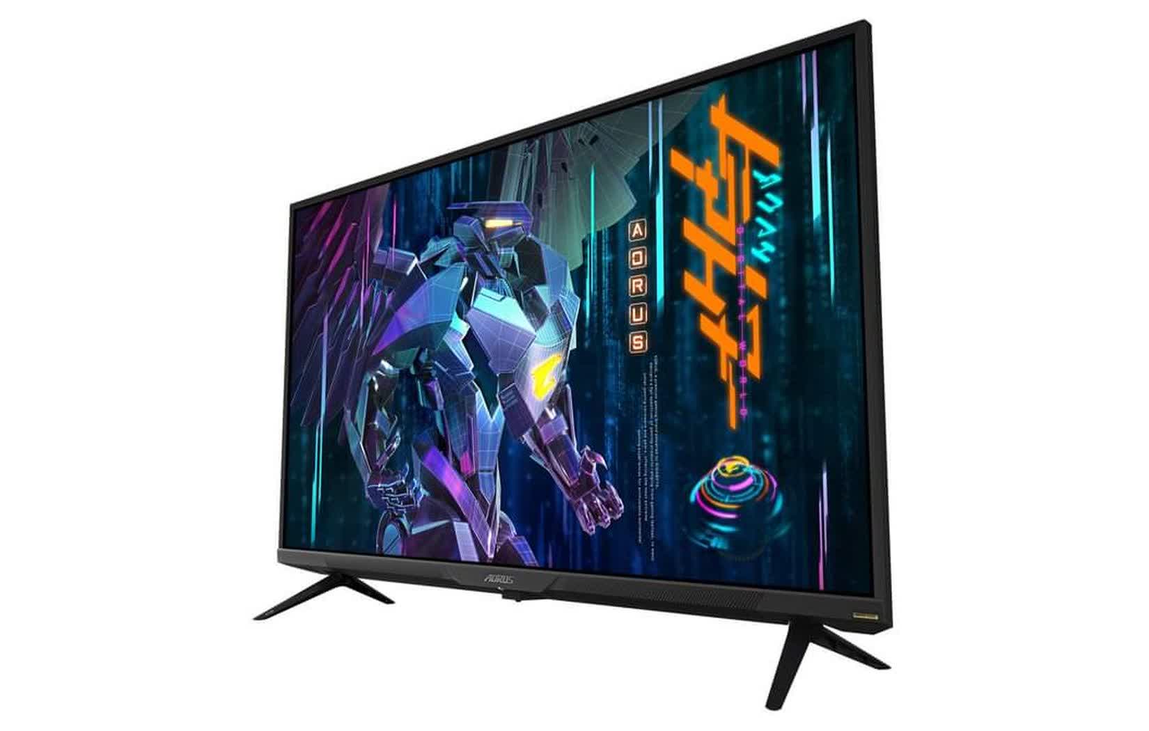 Gigabyte's Aorus FV43U gaming monitor is a 43-inch, 4K