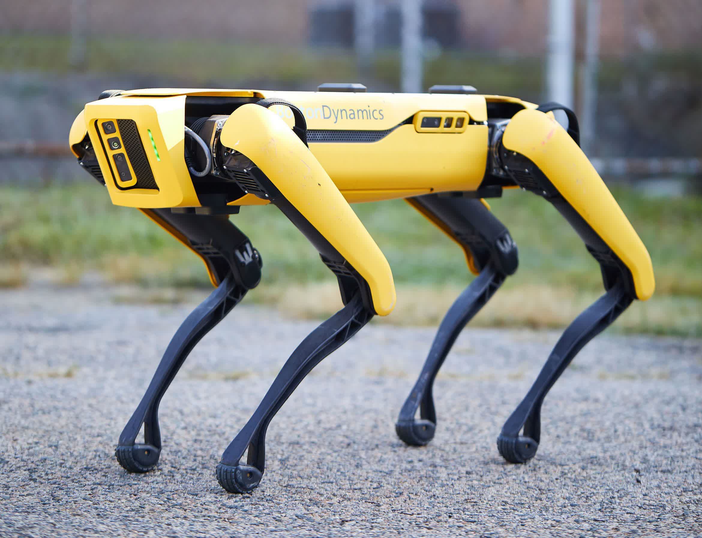 Goofy robot modder has taught Boston Dynamics' robodog Spot to pee beer in a cup